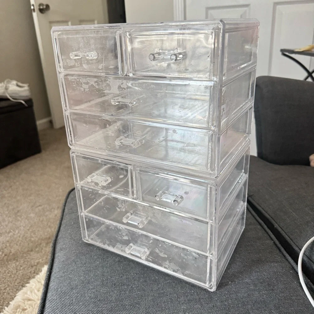 Clear Acrylic Drawer Organizer makeup or jewelry
